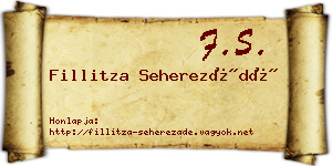 Fillitza Seherezádé névjegykártya